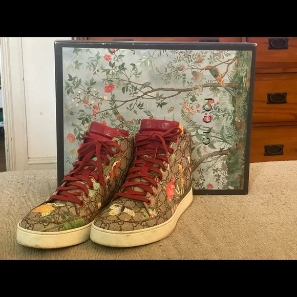 Gucci | Shoes | Gucci Gg Supreme Hight Top Tian Kolao Shoes  display picture 3